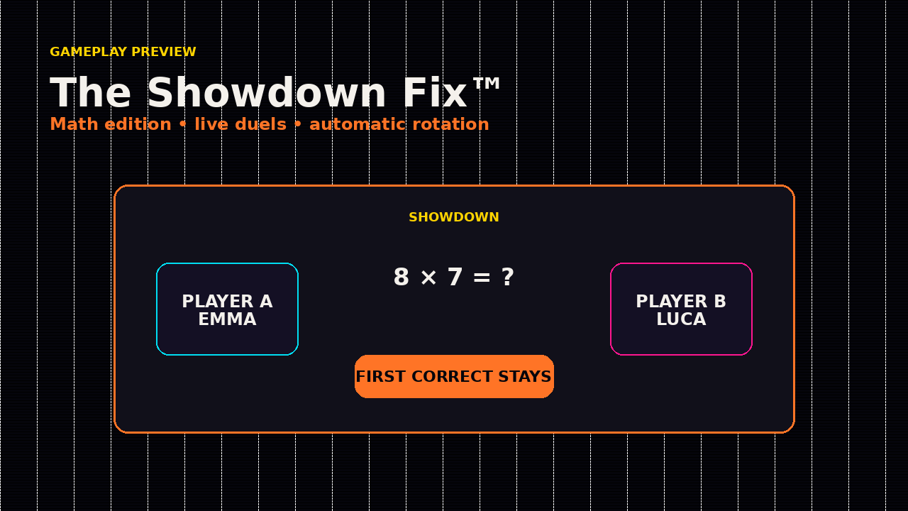 The Showdown Fix™: Math Edition gameplay preview