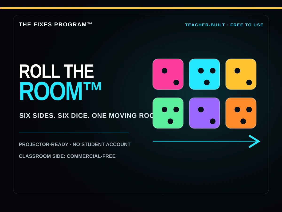 Roll The Room™ whole-class movement game cover