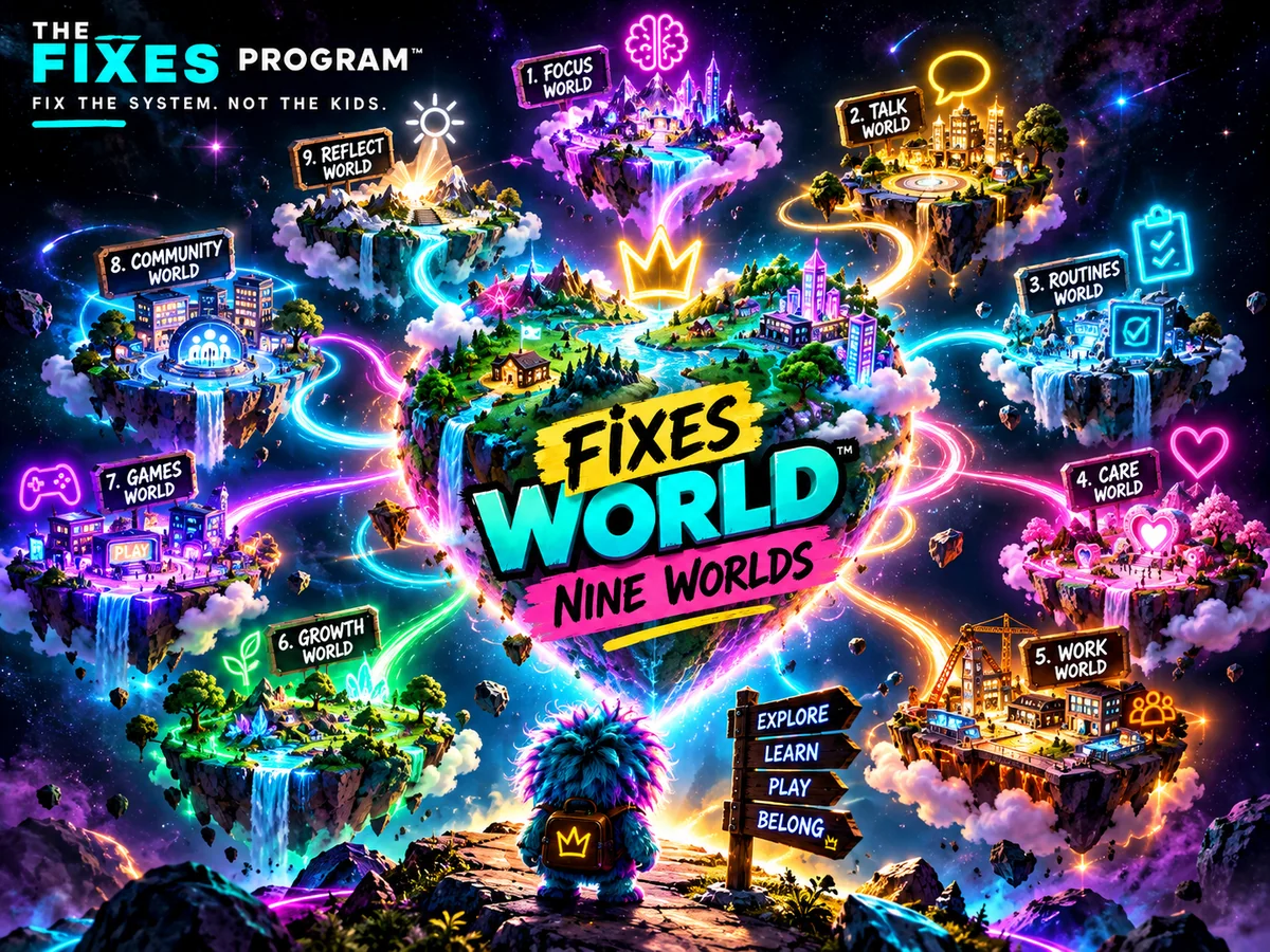 Fixes World™: Nine Worlds original cover artwork