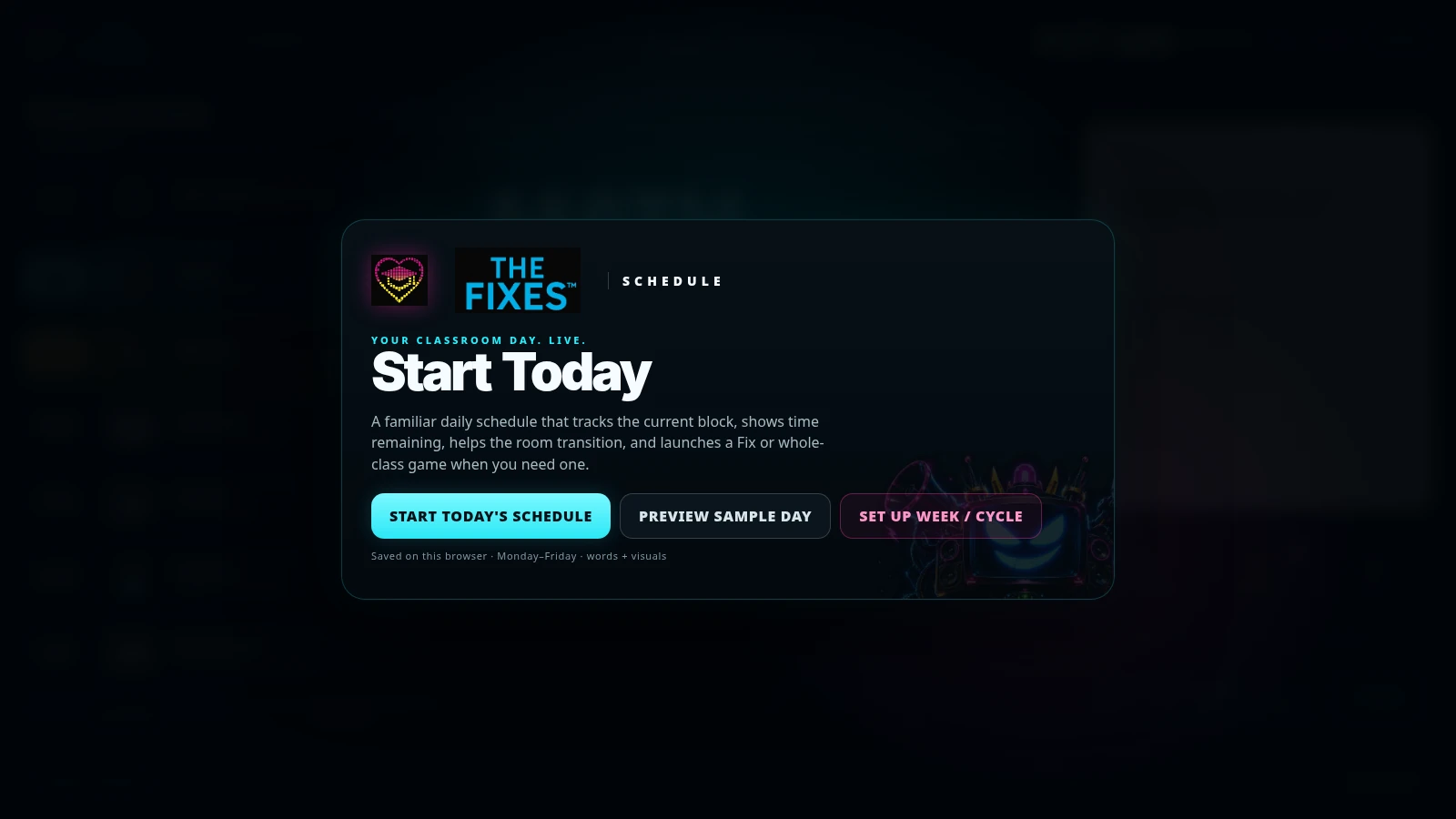 Start / setup